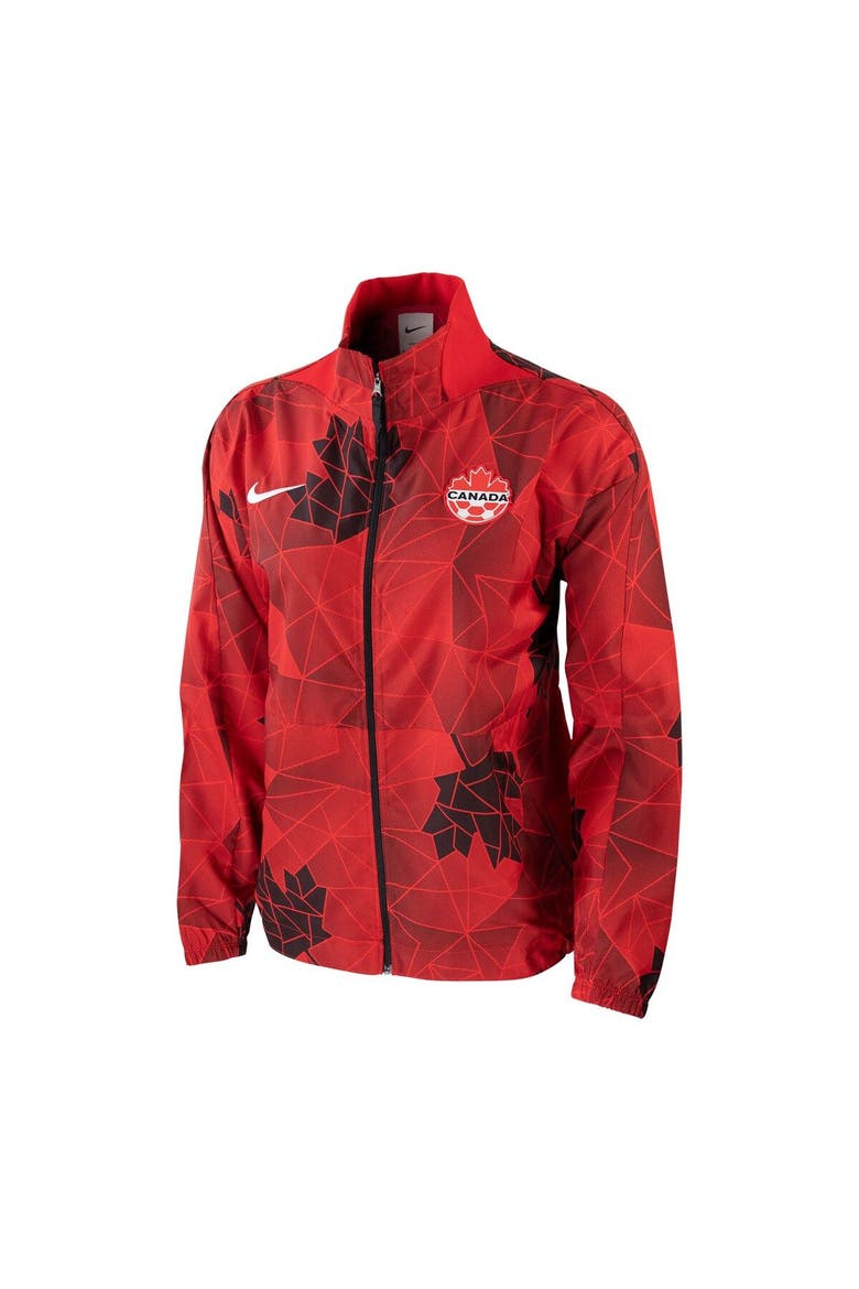 Women's Nike Red 2023 Canada Women's National Team Anthem Performance Full-Zip Jacket, Alternate, color, Red