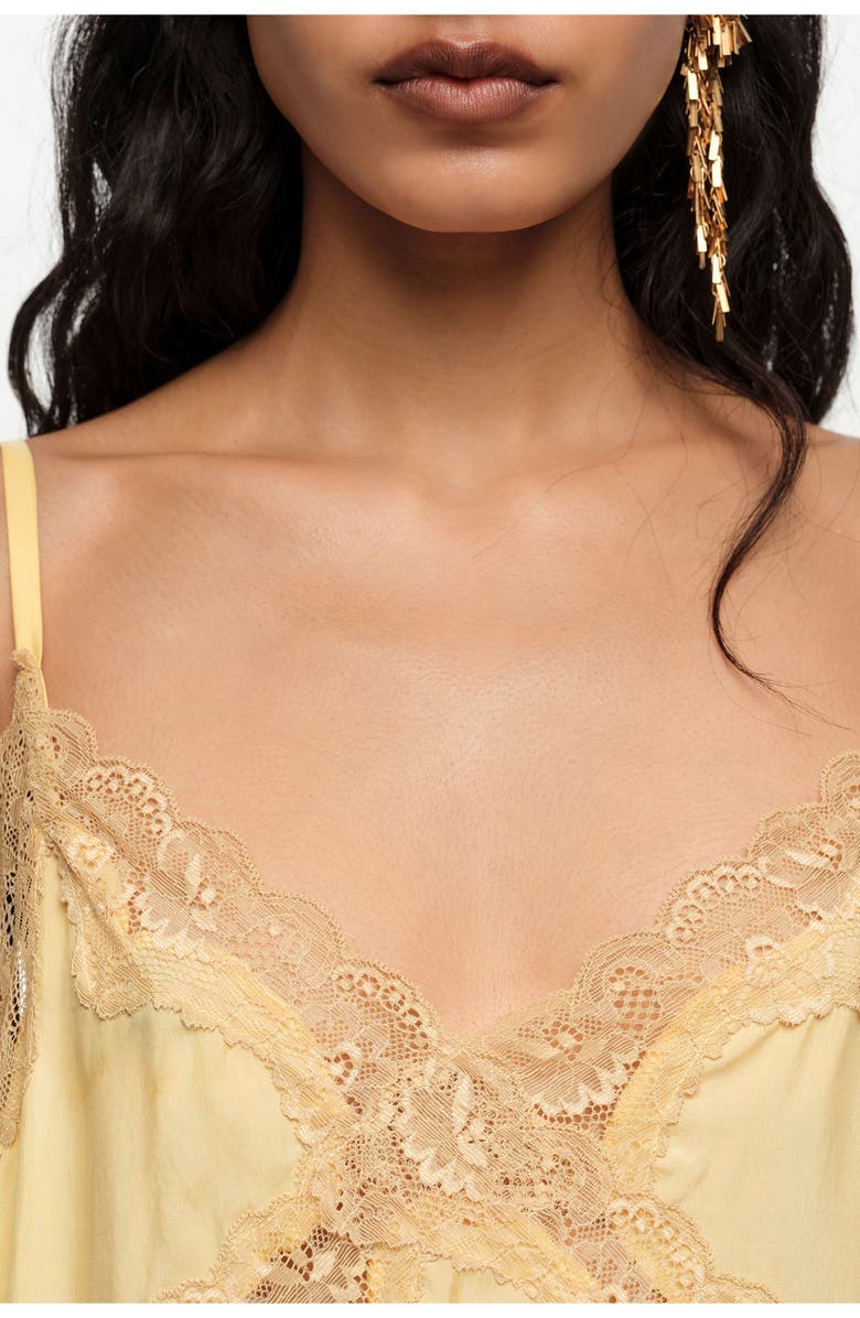 Bimba y Lola Long Lingerie Top, Alternate, color, Yellow