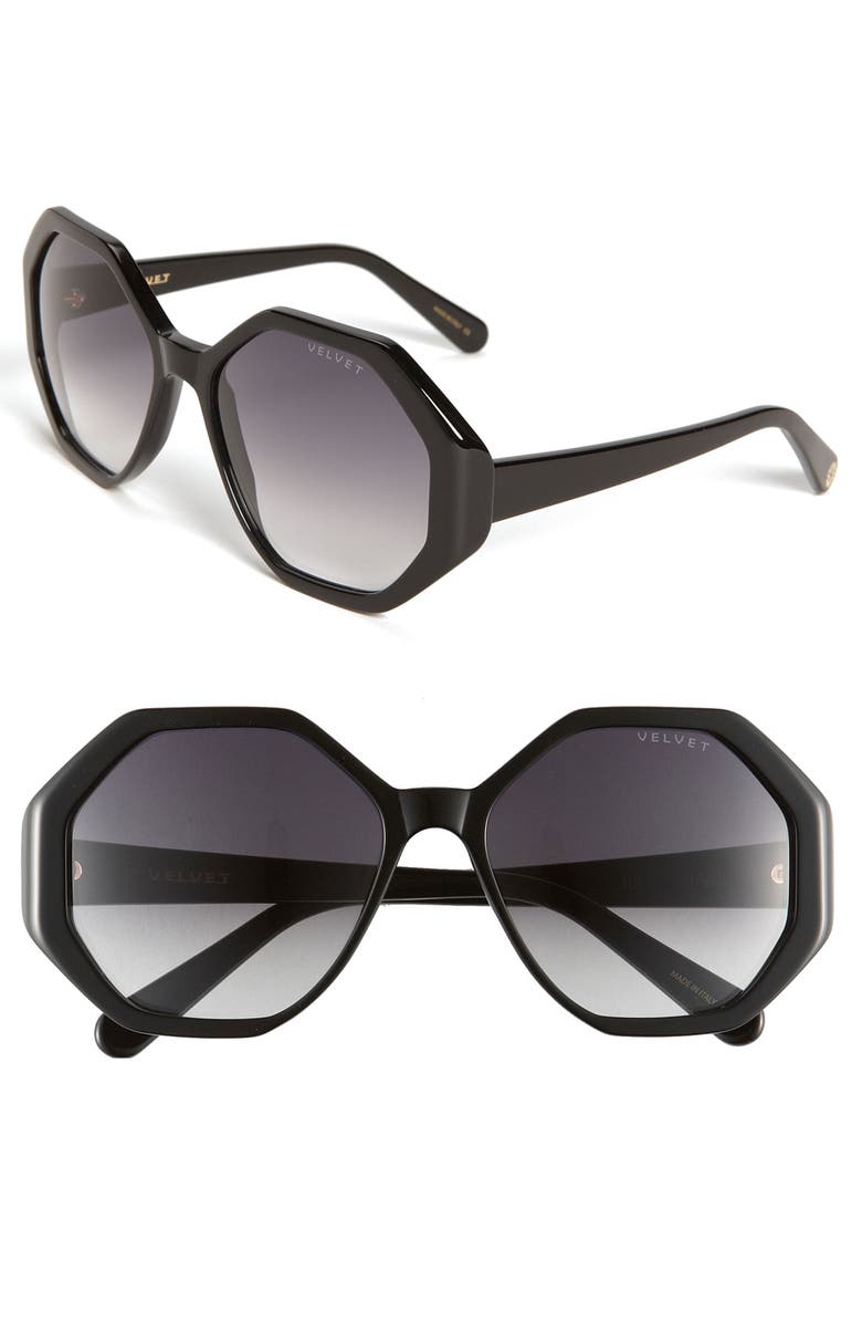 Velvet Eyewear 'Jami' 57mm Sunglasses, Main, color,