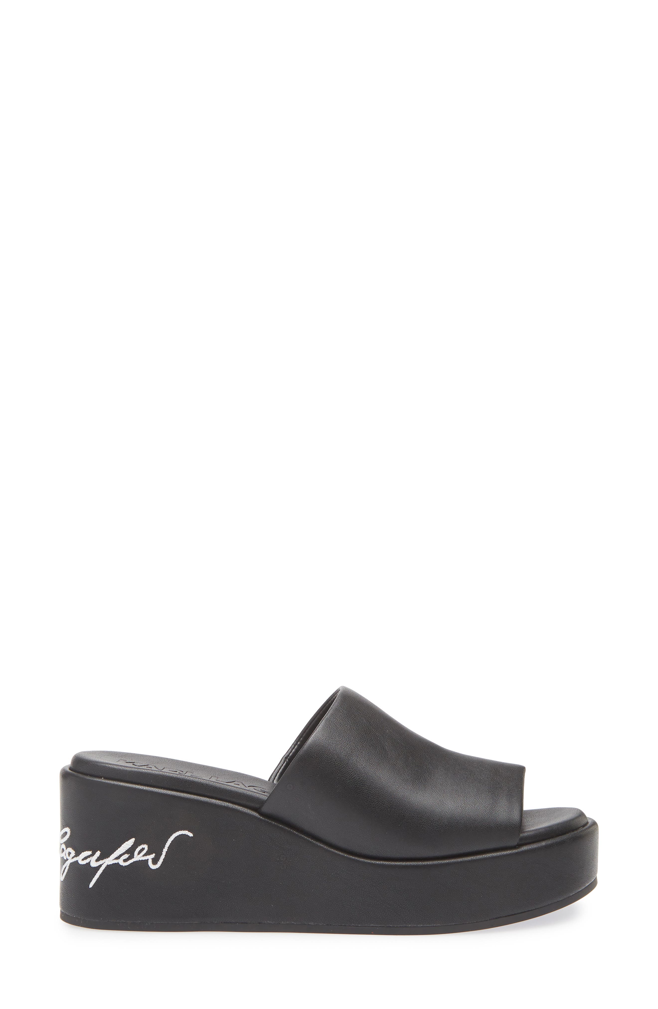 KARL LAGERFELD PARIS Catina Platform Wedge Sandal, Alternate, color, 