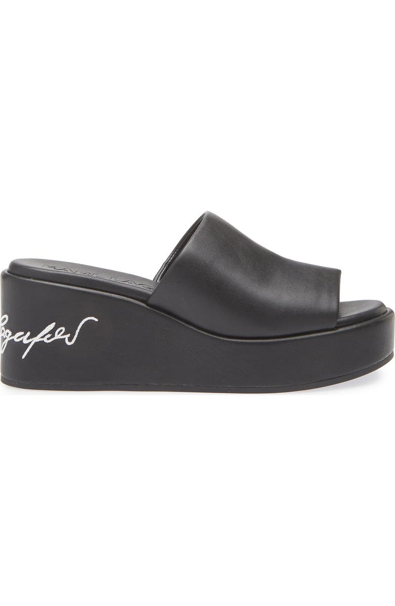 KARL LAGERFELD PARIS Catina Platform Wedge Sandal, Alternate, color,