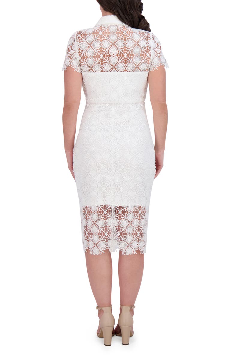 Siena Floral Lace Short Sleeve Dress, Alternate, color,