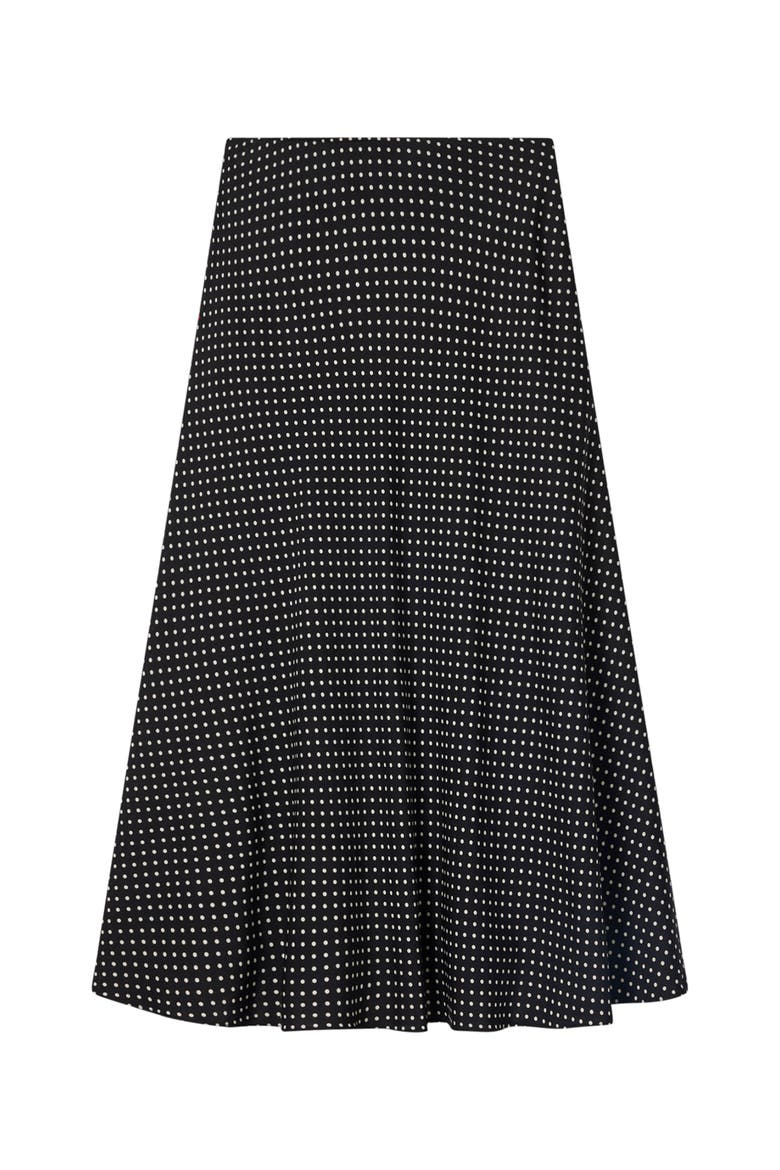 High Rise Maxi Skirt, Alternate, color, Blk/White
