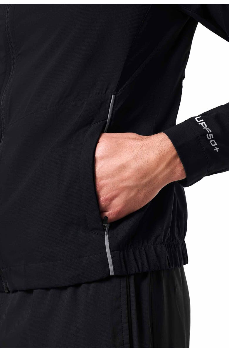 Coolibar Men's Sport Jacket - UPF 50+ Sun Protection - Outpace, Alternate, color, Black