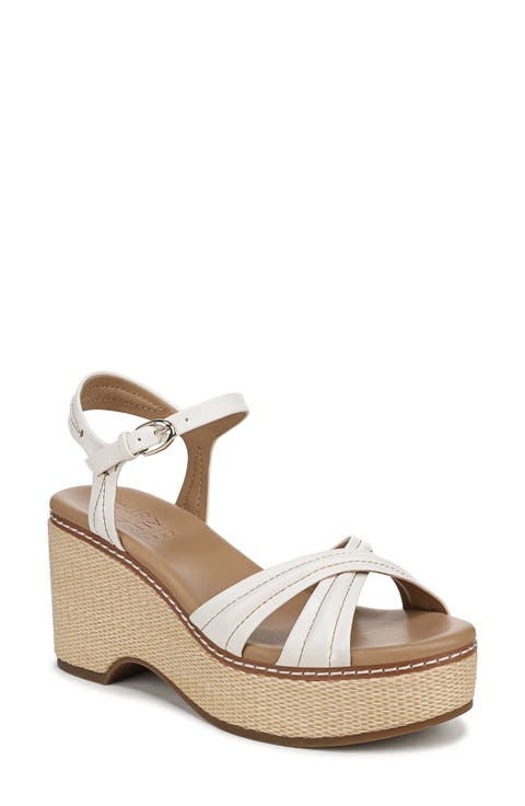 Dovie Ankle Straple Platform Wedge (Women)
