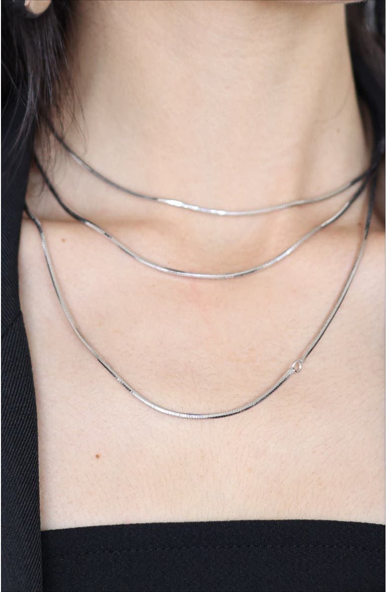 RC RETRO CHIC Whispers Chain Necklace, Alternate, color, Silver