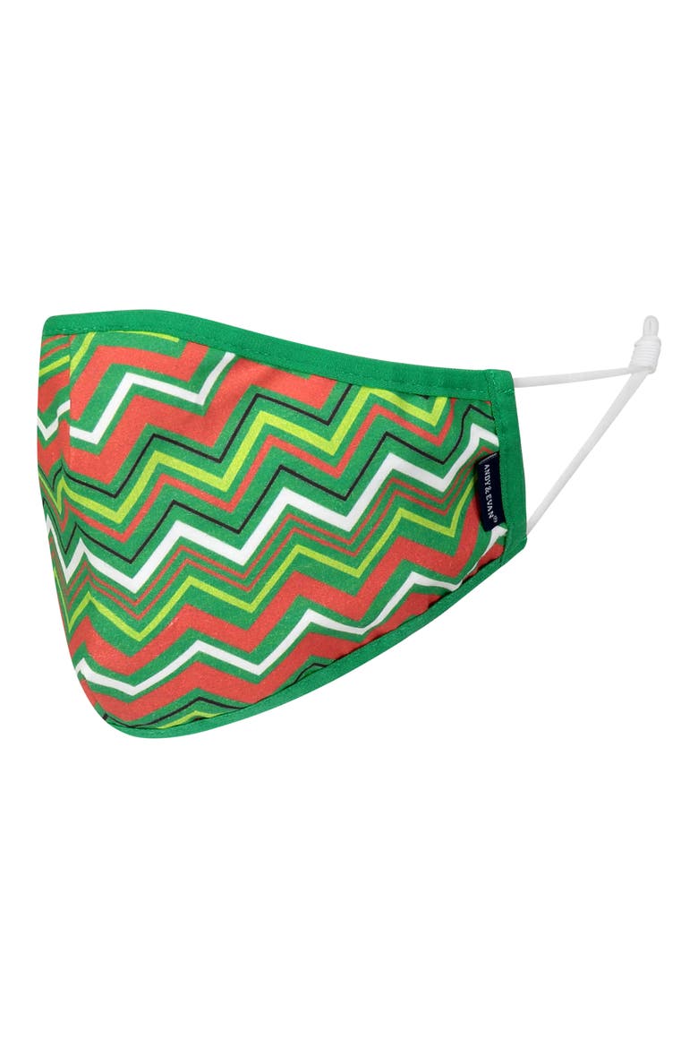 Assorted 4-Pack Adult Face Masks, Alternate, color, GREEN PLAID