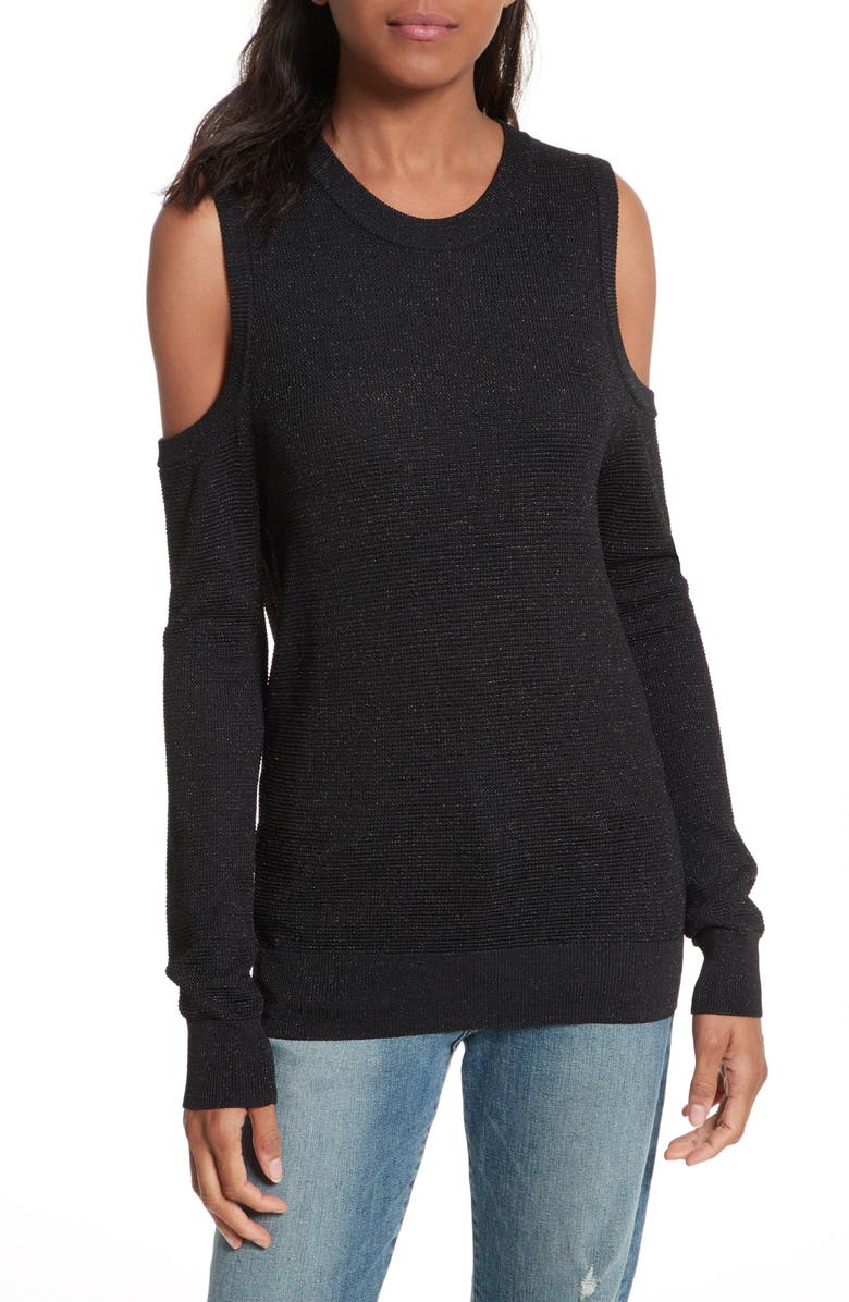 Rebecca Minkoff Page Metallic Sweater, Main, color, 