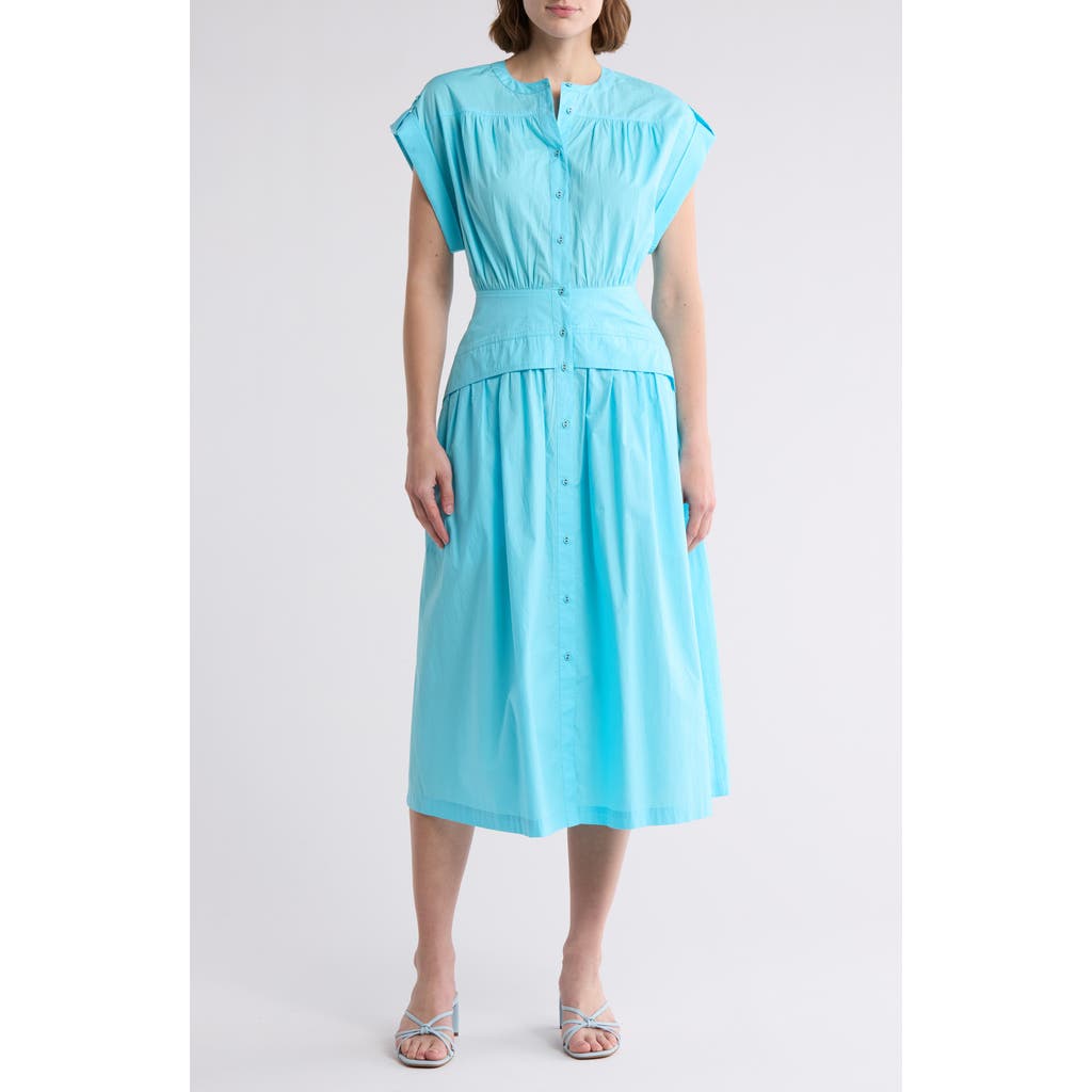 Area Stars Cuff Button Front Dress