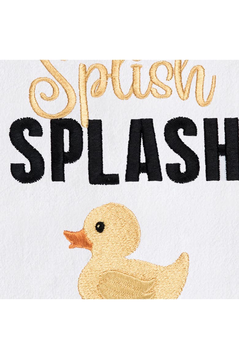 Splish Splash Kitchen and Bathroom Embroidered Hand Towel, Alternate, color, Yellow