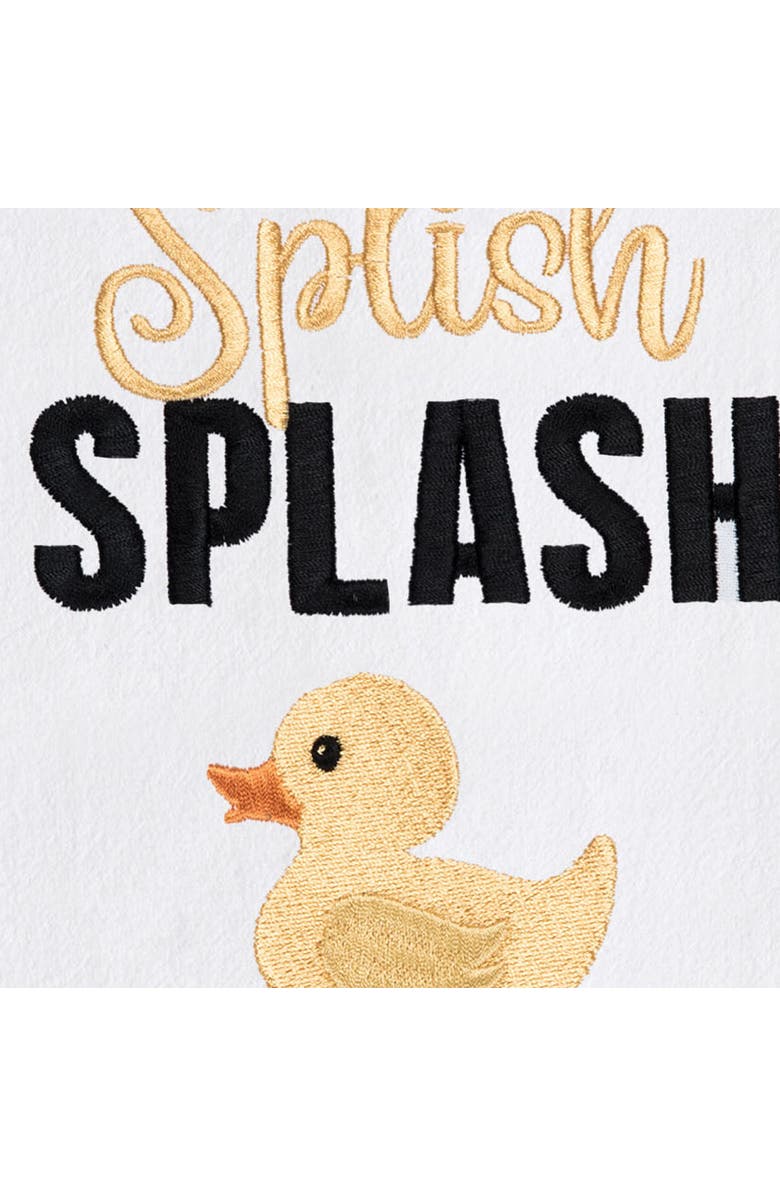 C&F Home Splish Splash Kitchen and Bathroom Embroidered Hand Towel, Alternate, color, Yellow