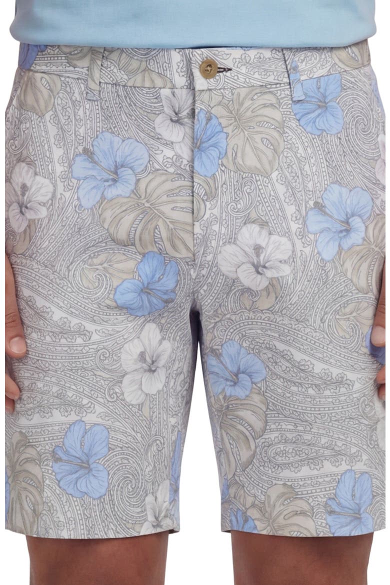 Tropical Paisley Mens Flat Front Short, Alternate, color, TROPICAL PAISLEY NATURAL