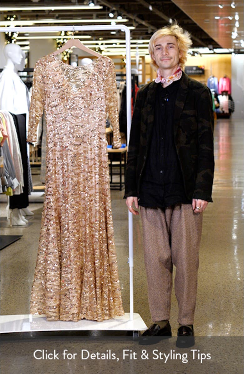 Sequin A-Line Gown, sales video thumbnail