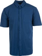 BURNSIDE Short Sleeve Button-Up Shirt