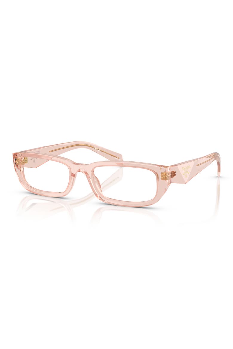 52mm Rectangular Optical Glasses, Alternate, color, PEACH