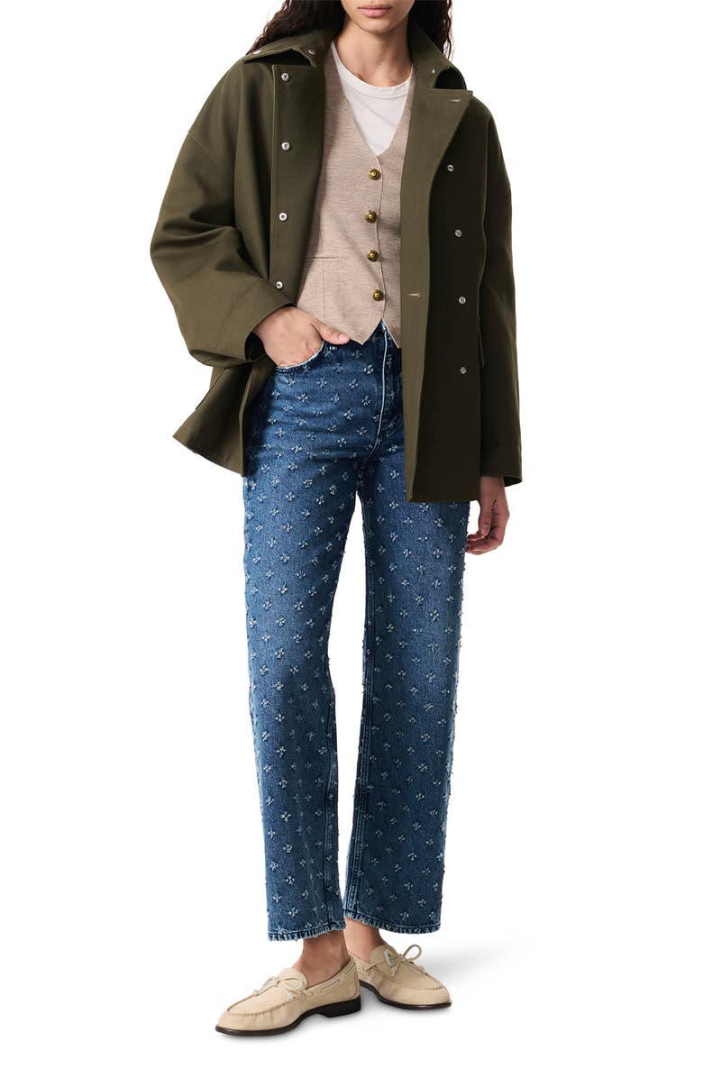 rag & bone Clip Dot High Waist Relaxed Straight Leg Jeans, Alternate, color,