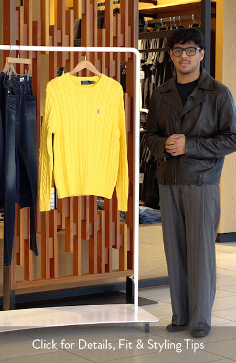 Cable Knit Cotton Sweater, sales video thumbnail