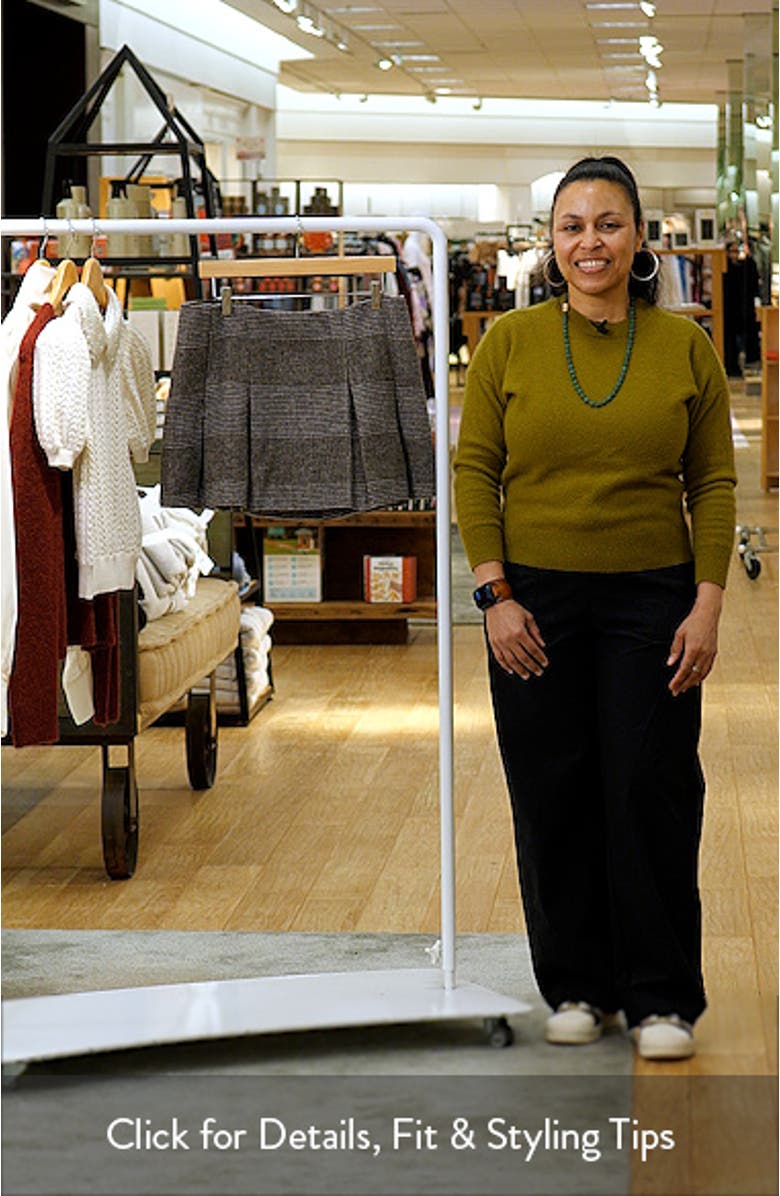 Glen Plaid Pleated Miniskirt, sales video thumbnail