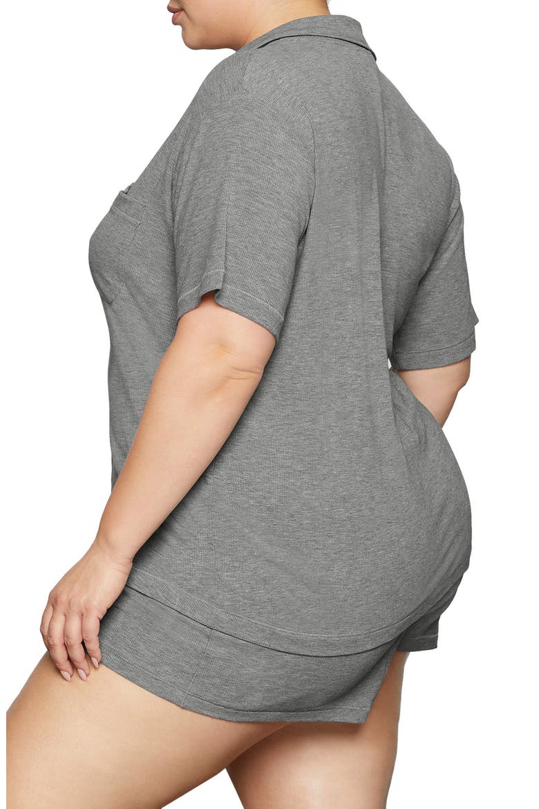 Soft Lounge Short Sleep Set, Alternate, color, HEATHER GRAY