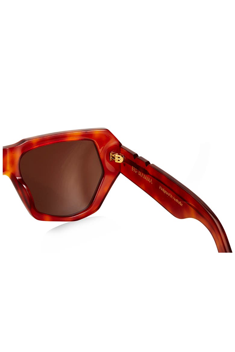 Bec & Bridge 48mm Geometric Sunglasses, Alternate, color, HAVANA/ BROWN
