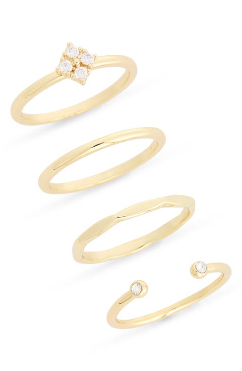 Pack of 4 Assorted Stacking Rings