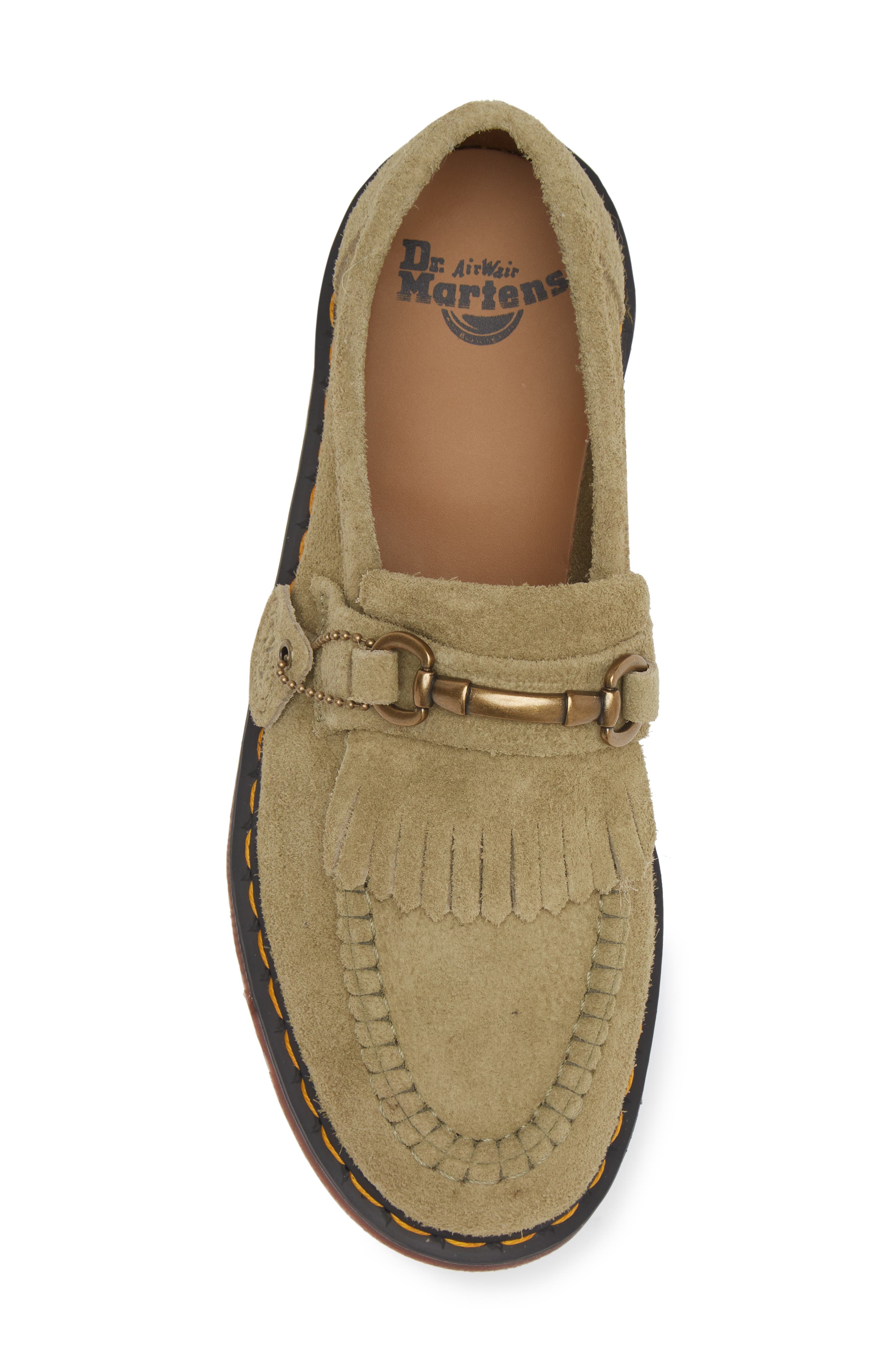 Adrian Snaffle Kiltie Loafer, Alternate, color, PALE OLIVE DESERT OASIS SUEDE