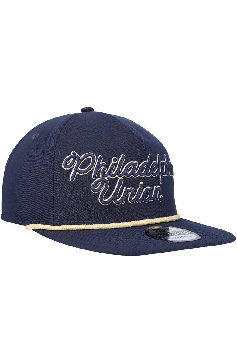 New Era Men's New Era  Navy Philadelphia Union Script Golfer Adjustable Hat, Alternate, color, Navy