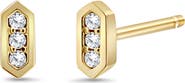 Bony Levy Icon 18K Yellow Gold Diamond Geometric Stud Earrings