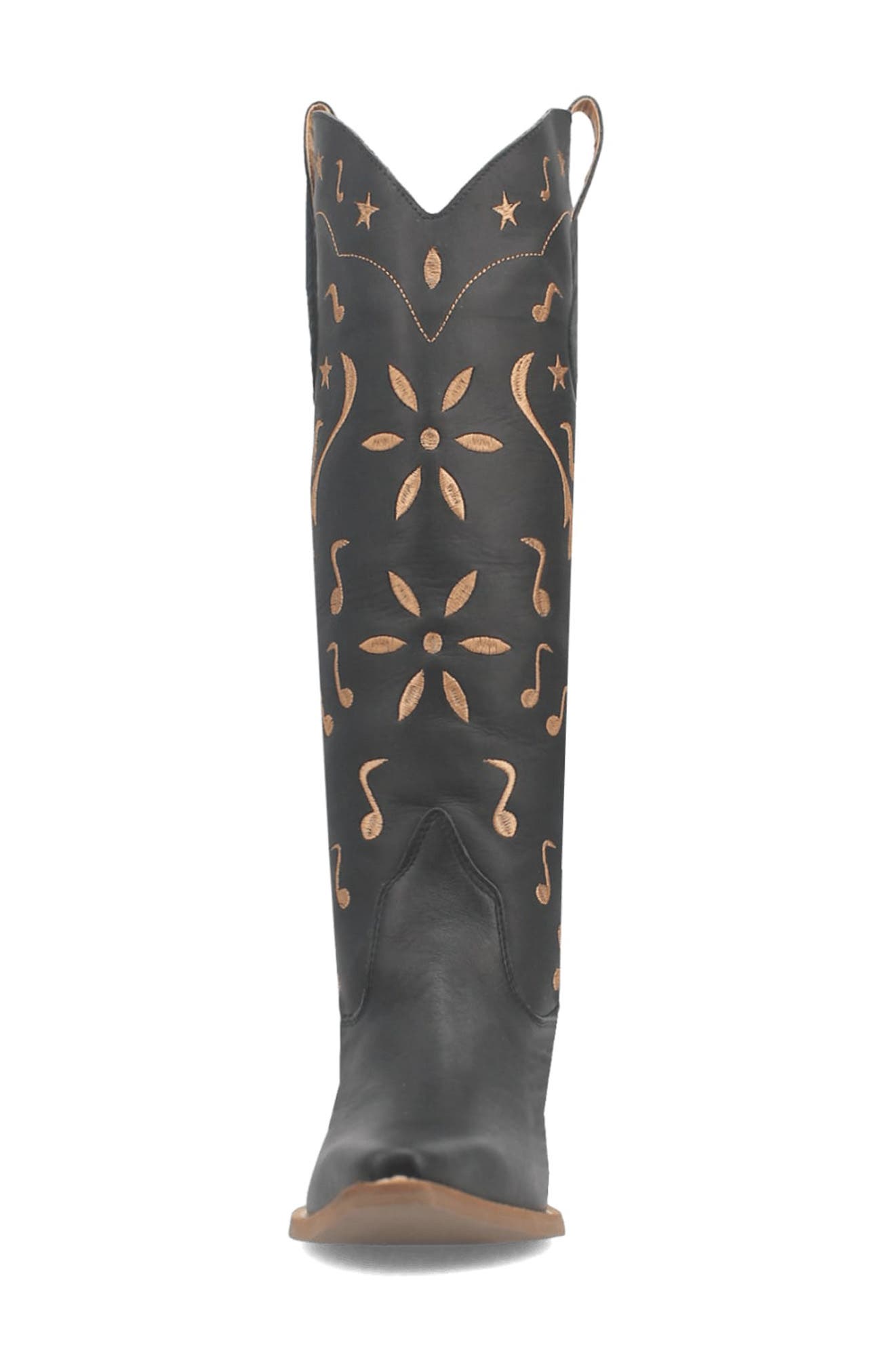 Dingo Rhymin Knee High Western Boot, Alternate, color, Black