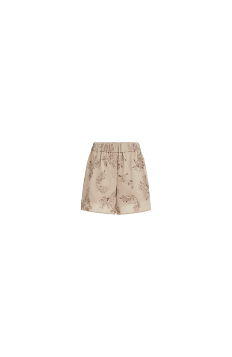 Shorts with dazzling broderie anglaise