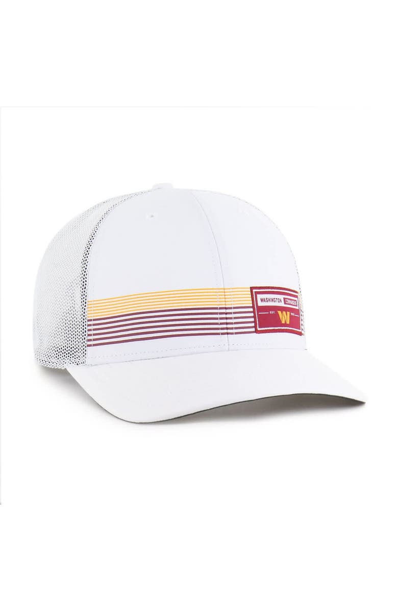 '47 Men's '47 White Washington Commanders Rangefinder Trucker Adjustable Hat, Alternate, color, White