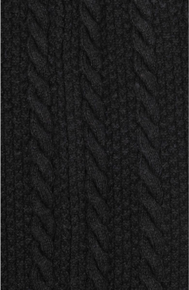 Hope & Henry Baby Girls' Cable Sweater Legging, Infant, Alternate, color, Black Cable