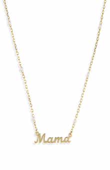 ARGENTO VIVO Enamel 'Mama' Pendant Necklace