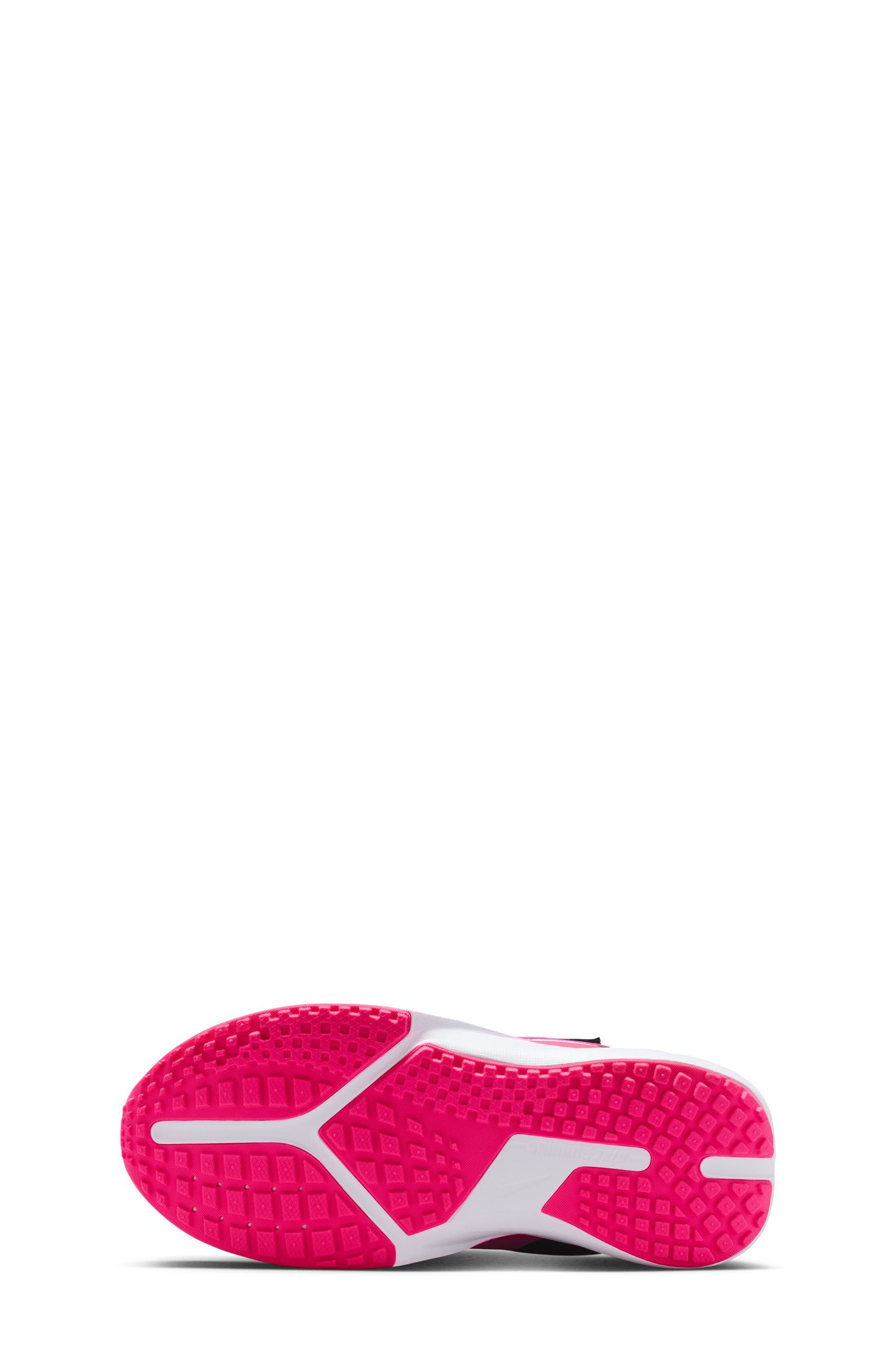 Nike Kids
 Sonic Fly Running Shoe, Alternate, color, Off Noir/ Crimson/ Pink