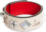 Christian Louboutin Paloma Loubinthesky Leather Bracelet
