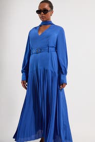 Karen Millen Georgette Mix Midi Dress