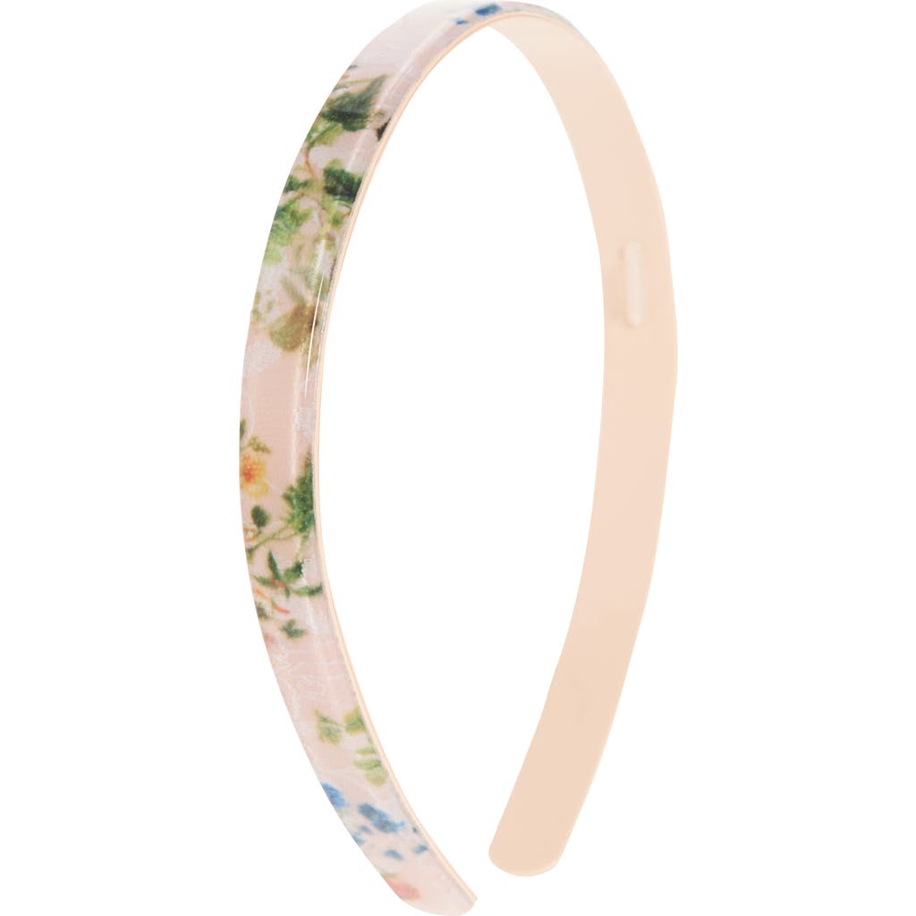 France Luxe Skinny Headband In Overjoyed Blush