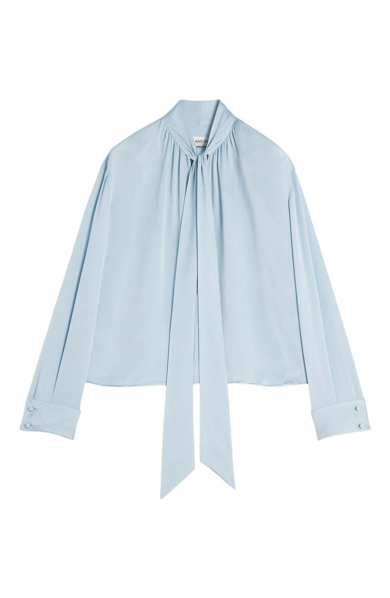 Lanvin Ascot Collar Blouse, Alternate, color, 