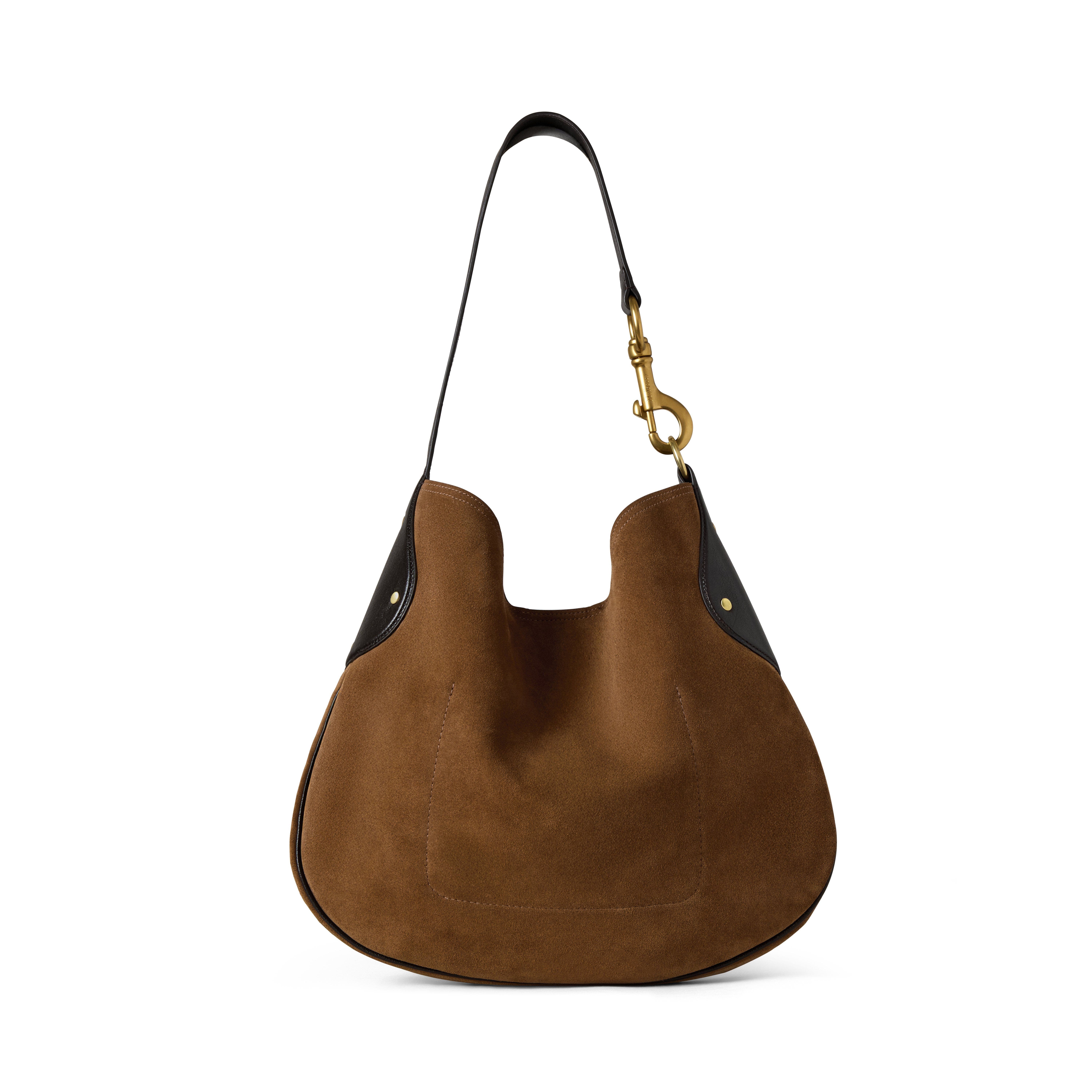 Mulberry Hackney Suede Shoulder Bag, Alternate, color, 