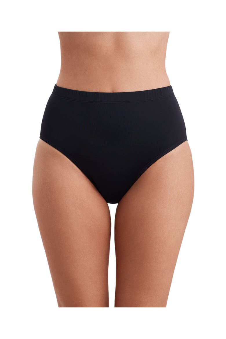 Basic Brief Plus Size Swimsuit Bottom, Main, color, Black