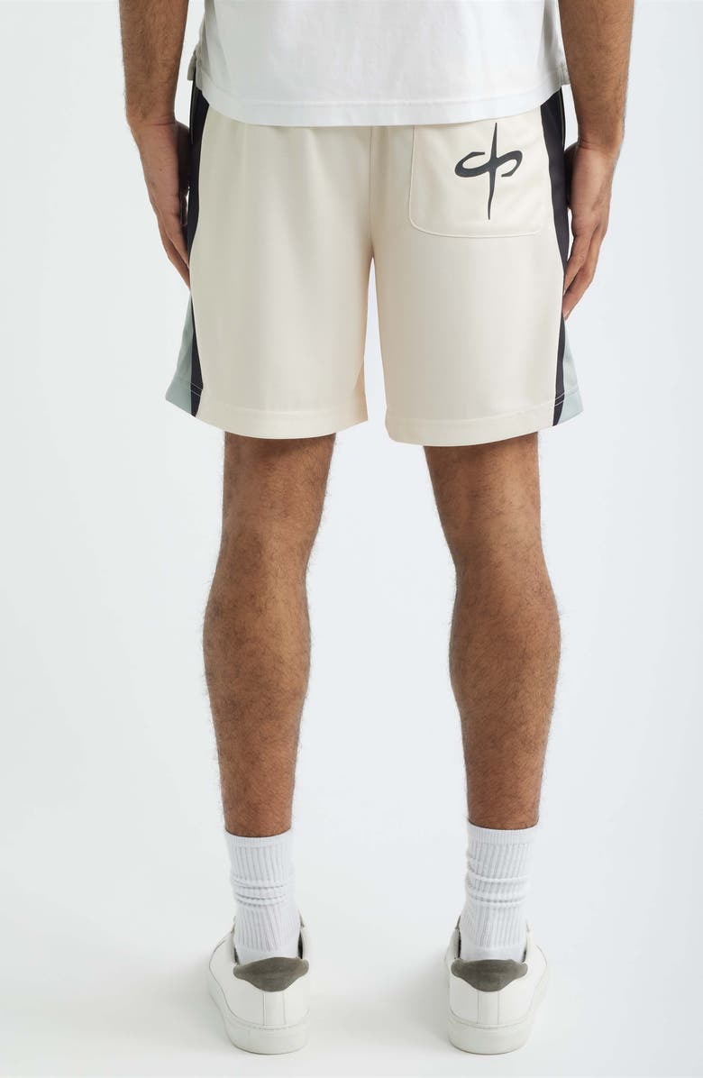 SANTO STUDIO Santo Shield Soccer Roma Mesh Shorts - Twitch Edition, Alternate, color, Cream