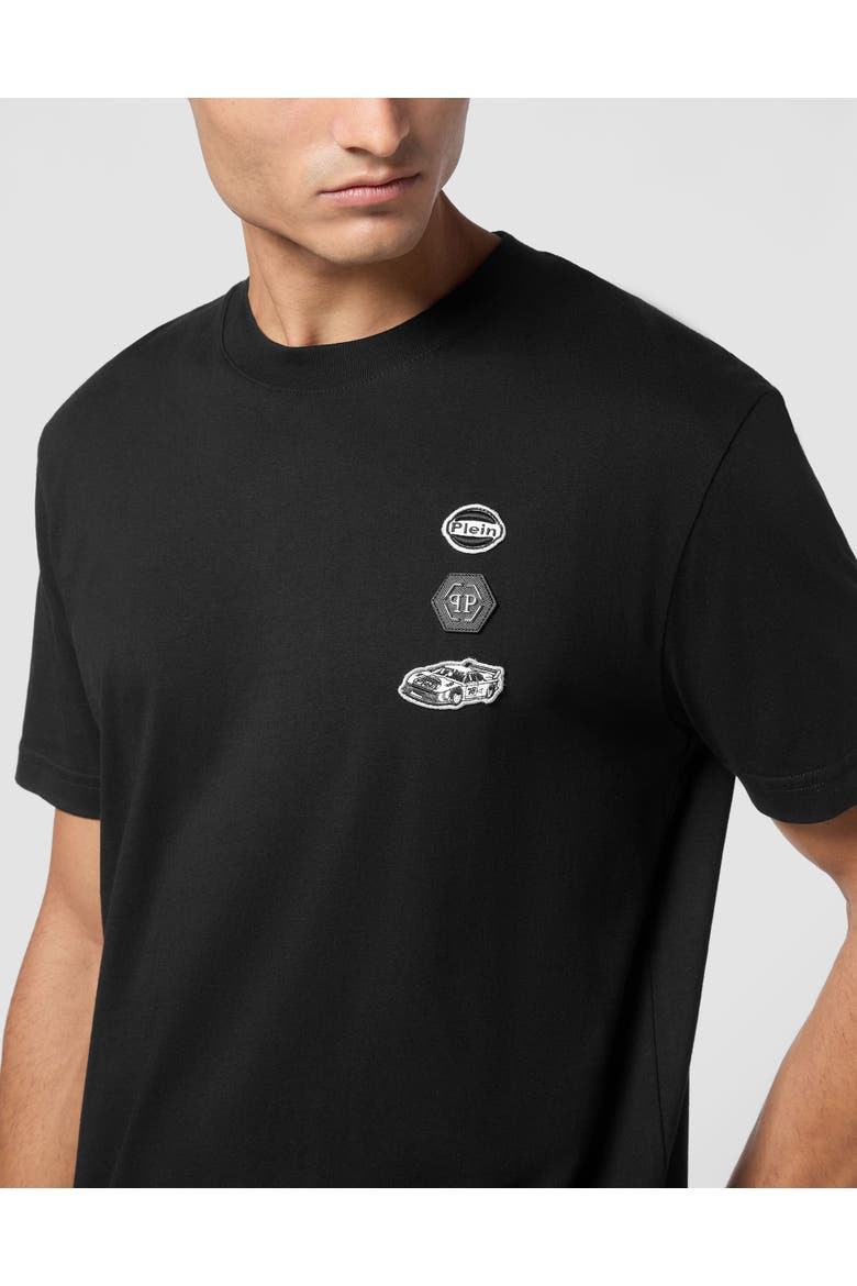 Jersey T-Shirt Round Neck Ss Cars Racing Men, Alternate, color, black/black