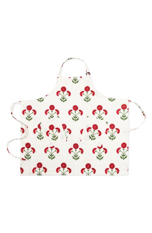 Matouk Linen Apron in Gisele Scarlet  product