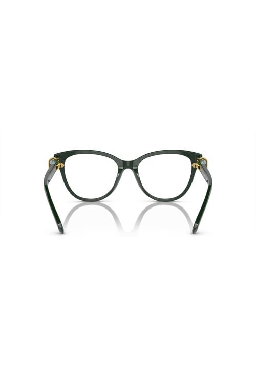 Swarovski 54mm Round Optical Glasses In Green