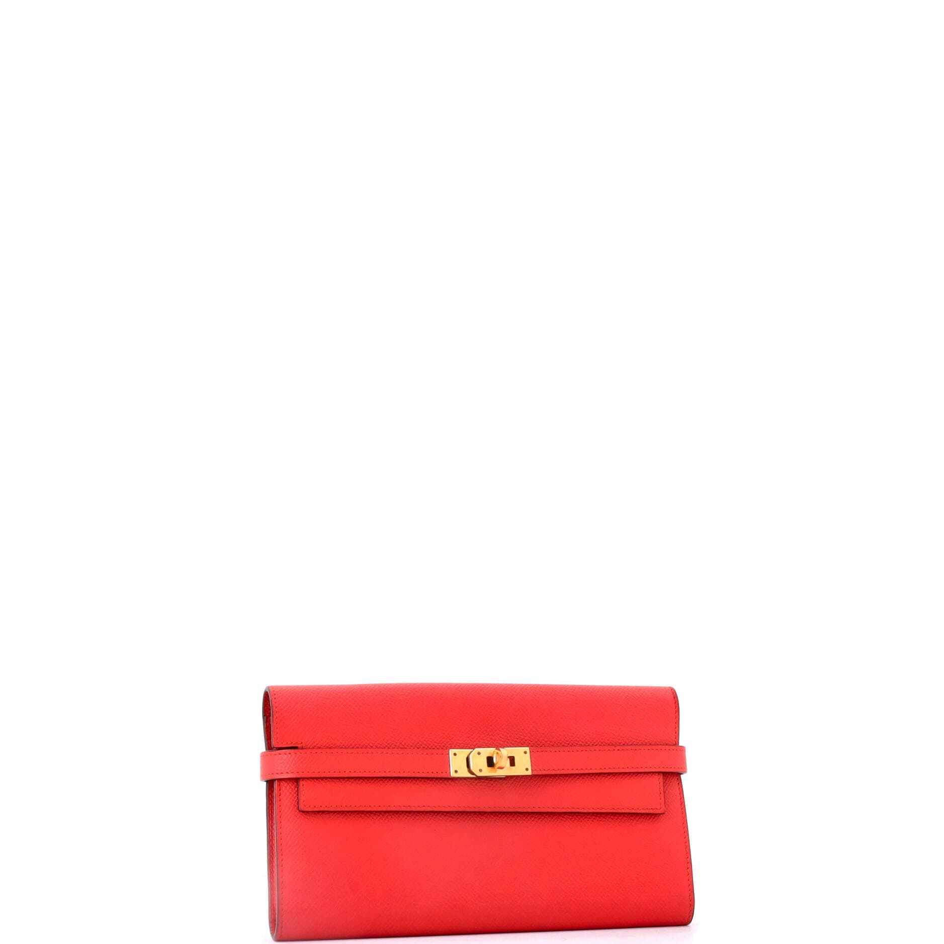 Kelly Wallet Epsom Long, Alternate, color, Red