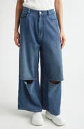 MELITTA BAUMEISTER Cutout Wide Leg Jeans