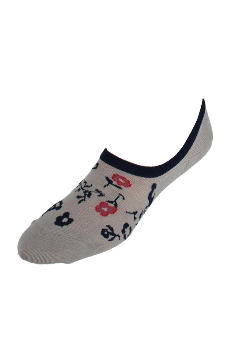 Men's Summer Floral No-Show Premium Novelty Socks, Main, color, Tan