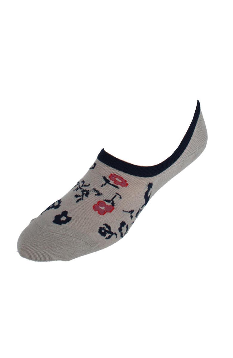 DeadSoxy Men's Summer Floral No-Show Premium Novelty Socks, Main, color, Tan