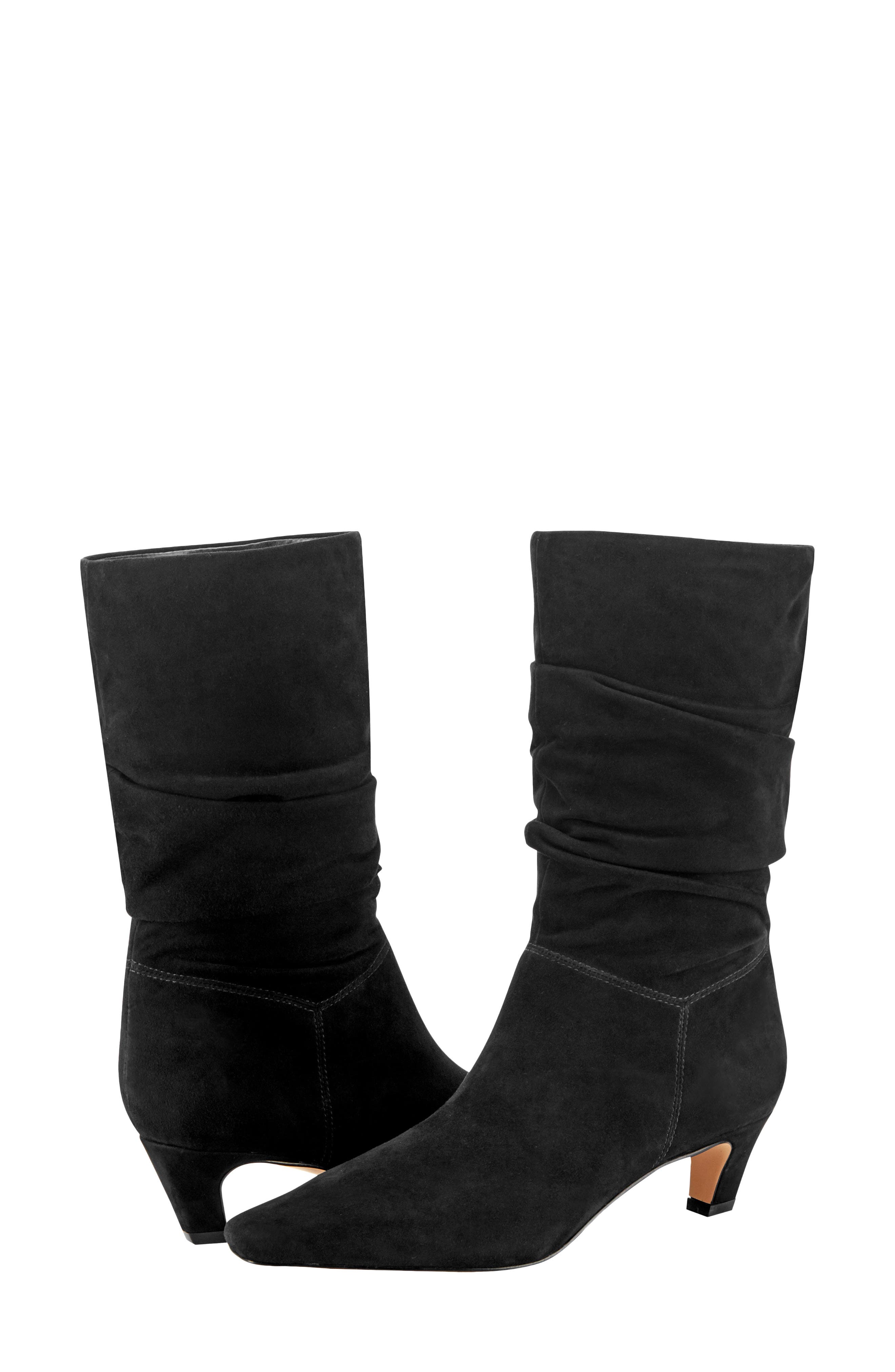 Dalores Leather Boot, Alternate, color, BLACK
