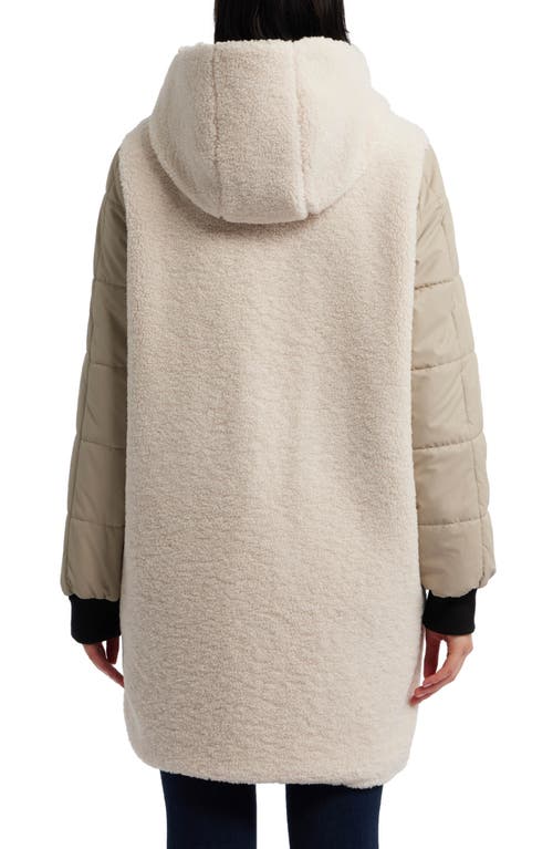 Hunter Fountain 3-in-1 Water Repellent Faux Shearling Lined Parka In Brown